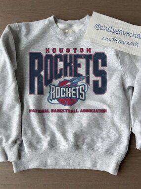 Vintage Houston Rockets Basketball Crewneck Sweatshirt Retro NBA Men Women Shirt